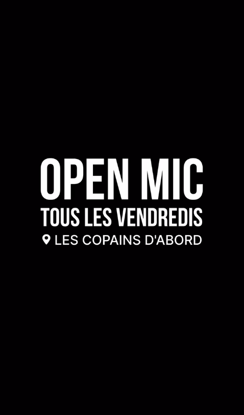 L'Open Mic des Copains
