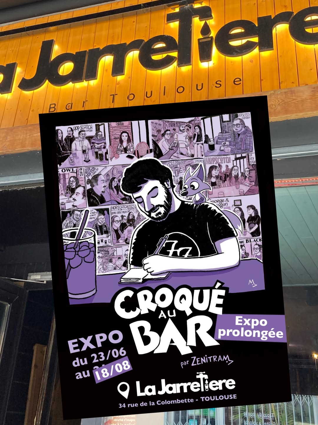 Exposition avec lajarretierebar @ La Jarretière Bar