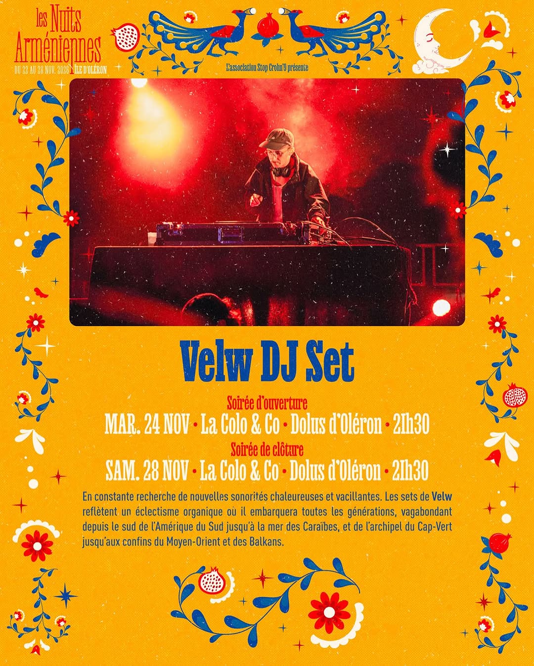 Velw sera aux platines des Nuits Arméniennes !