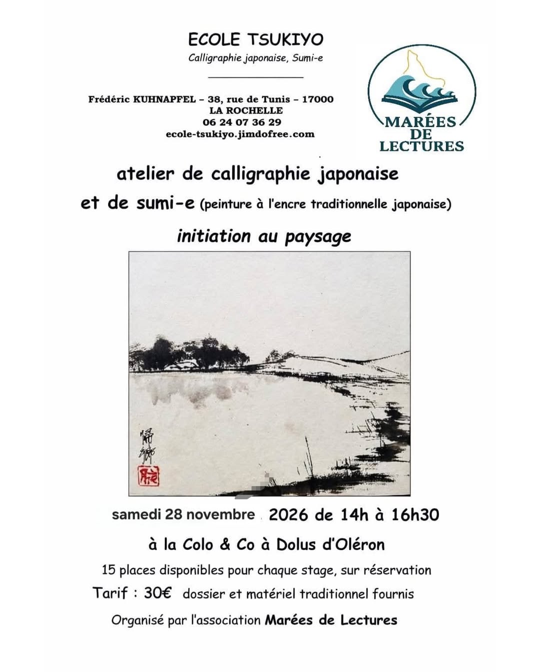 Atelier avec frederickuhnapfel. @ La Colo & Co – Restaurant & Bar à Dolus d’Oléron