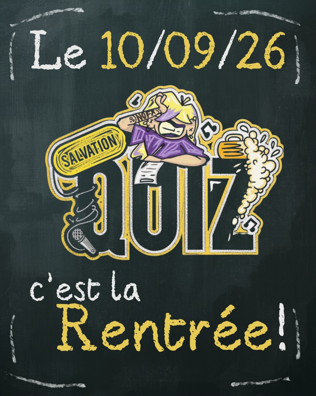 Le Salvation Quiz est de retour! Le 10/09/26!