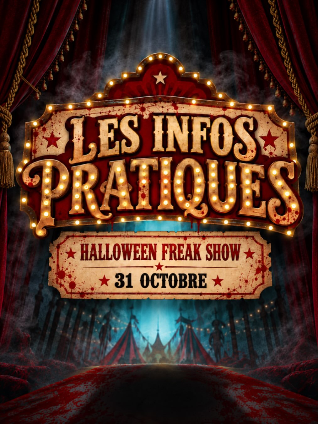 🎪🩸 Halloween au O’sullivans : Bienvenue au Freak Show ! 🩸🎪