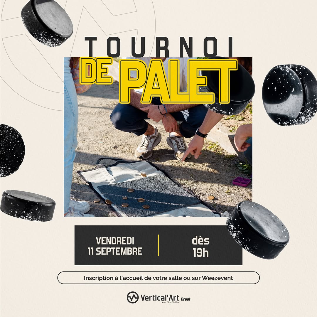 Le tournoi de palet revient chez Vertical’Art Brest 🎯