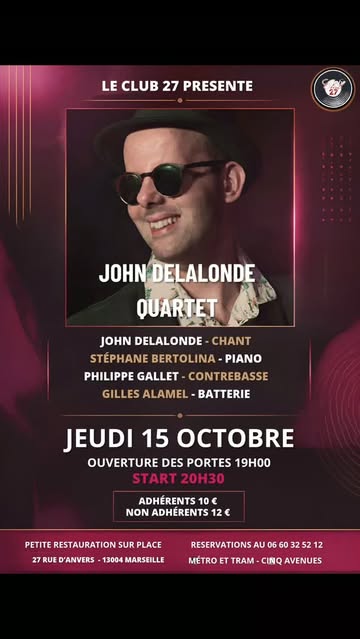 Evenement Jazz @ Club 27