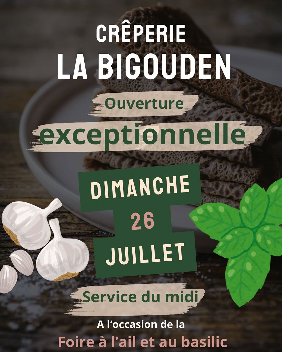 Ouverture Exceptionnelle Foire à l'Ail