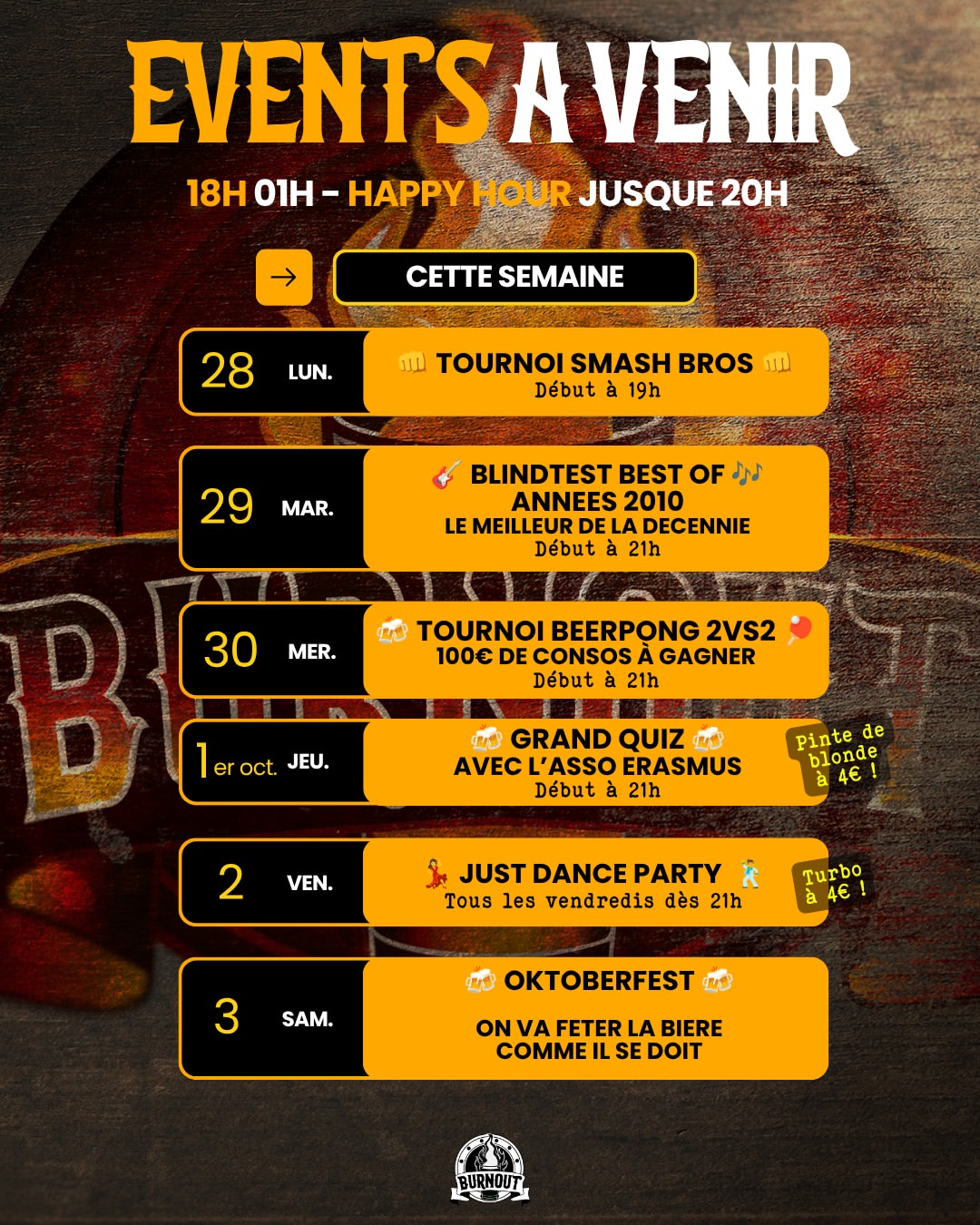 Petit changement de planning (la semaine prochaine), on vous met donc la bonne version ici