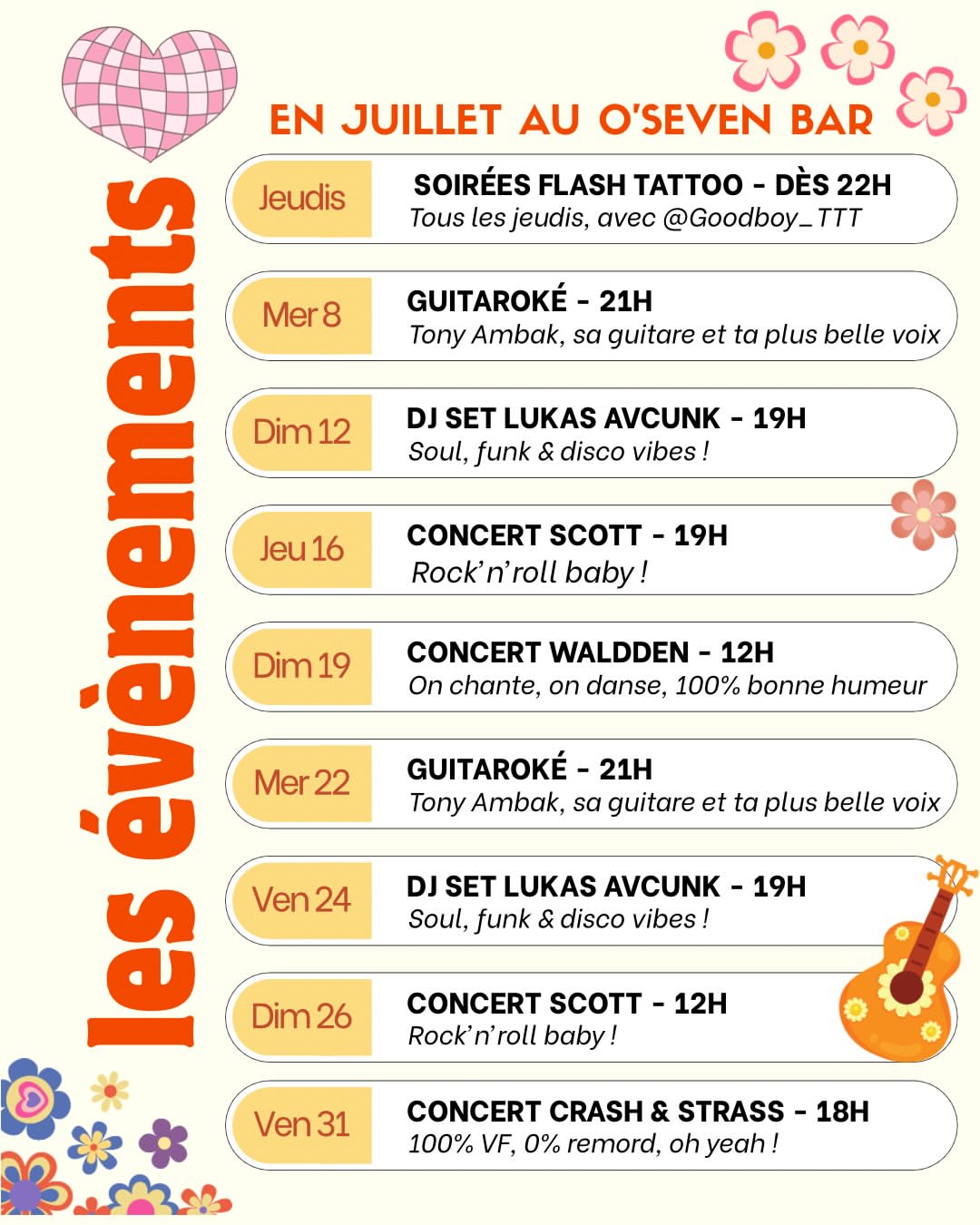 Tattoos et Guitarokés