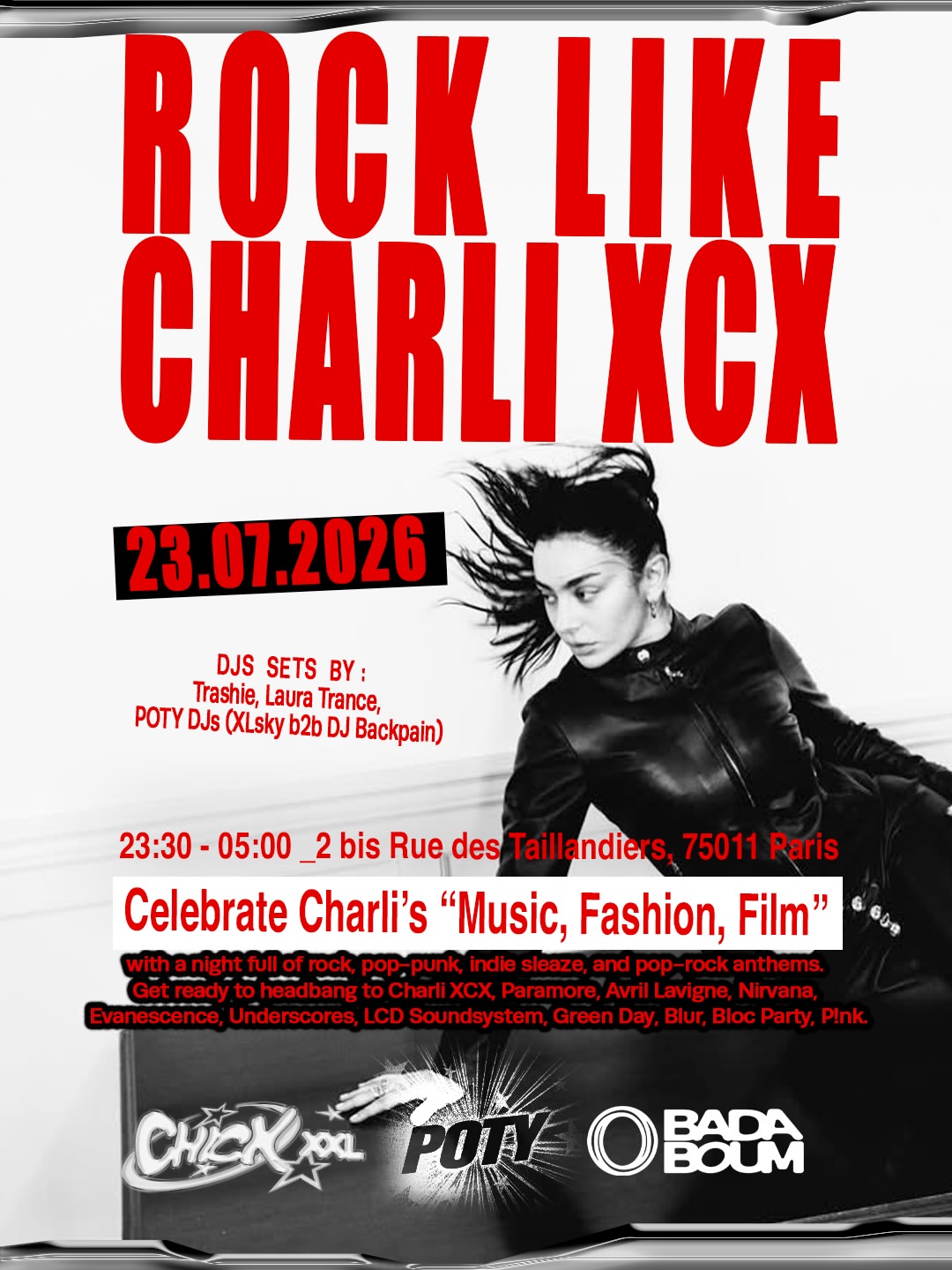 La Ch!ck, Ta Soirée 100% Pop, Tous les Jeudis de L’été au Badaboum !