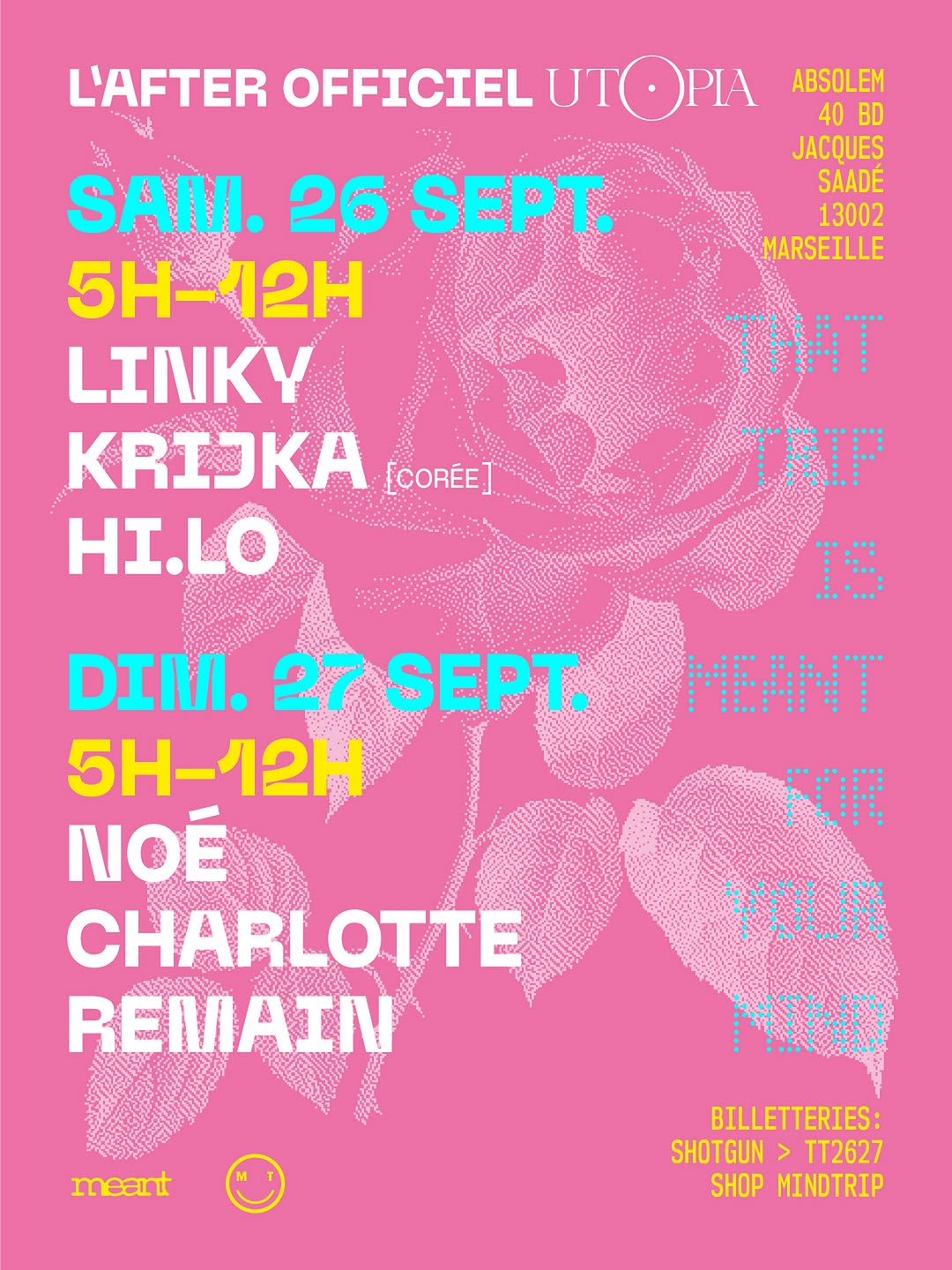 THAT TRIP - L’after Officiel d’UTOPIA w. Charlotte, Krijka, REMAIN, Hi.lo, Linky, Noé