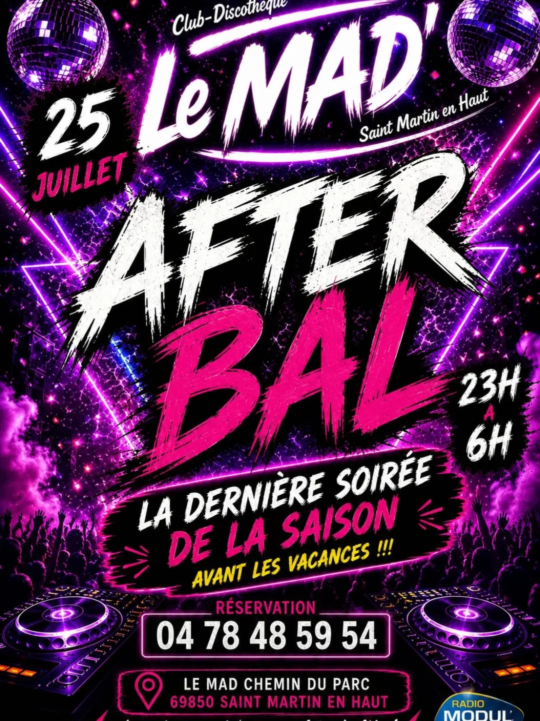 Poursuivre la fête après le bal de St Martin c'est l'AFTERBAL!