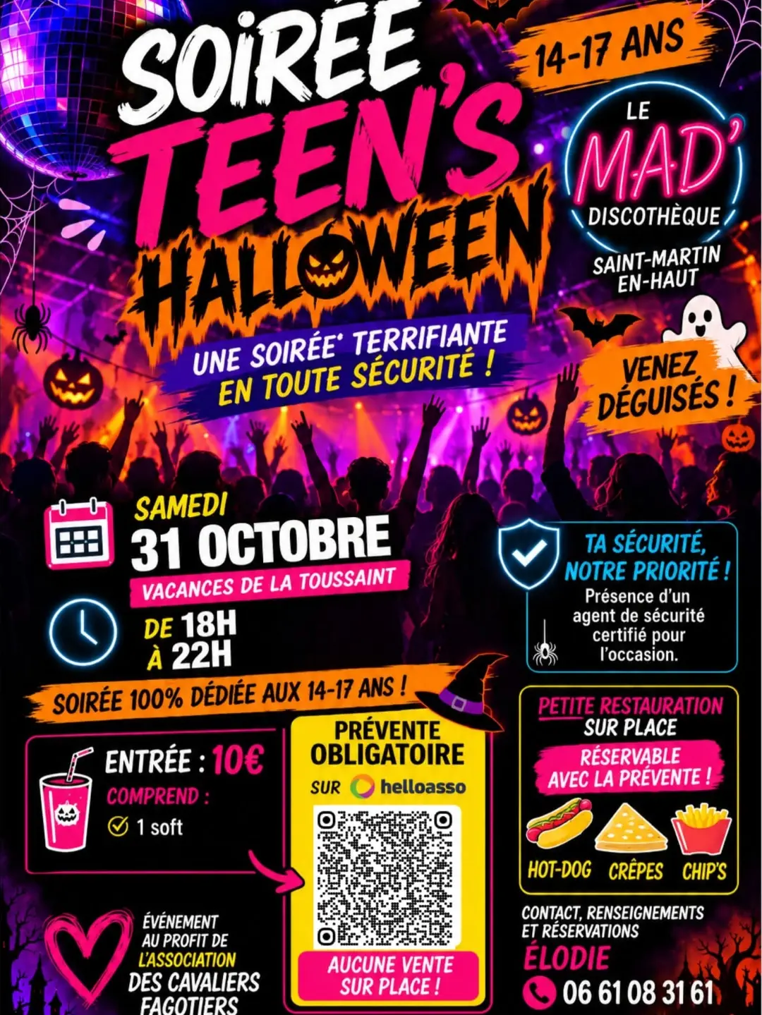 SOIRÉE TEEN'S – 14/17 ANS Spécial Halloween