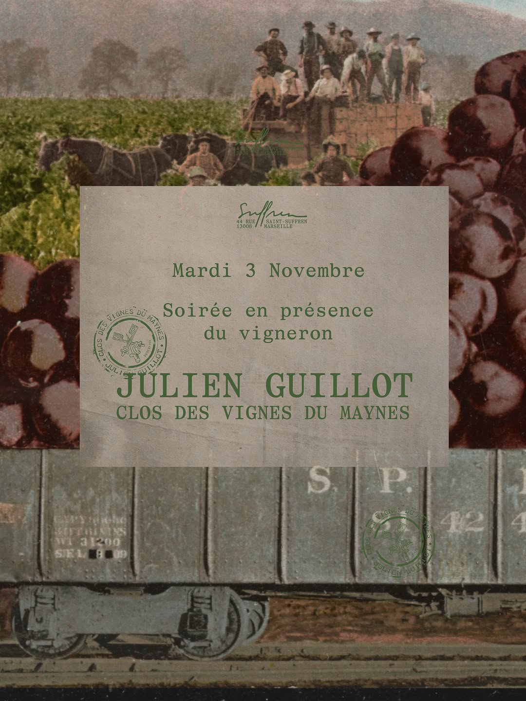 Dîner avec Julien Guillot