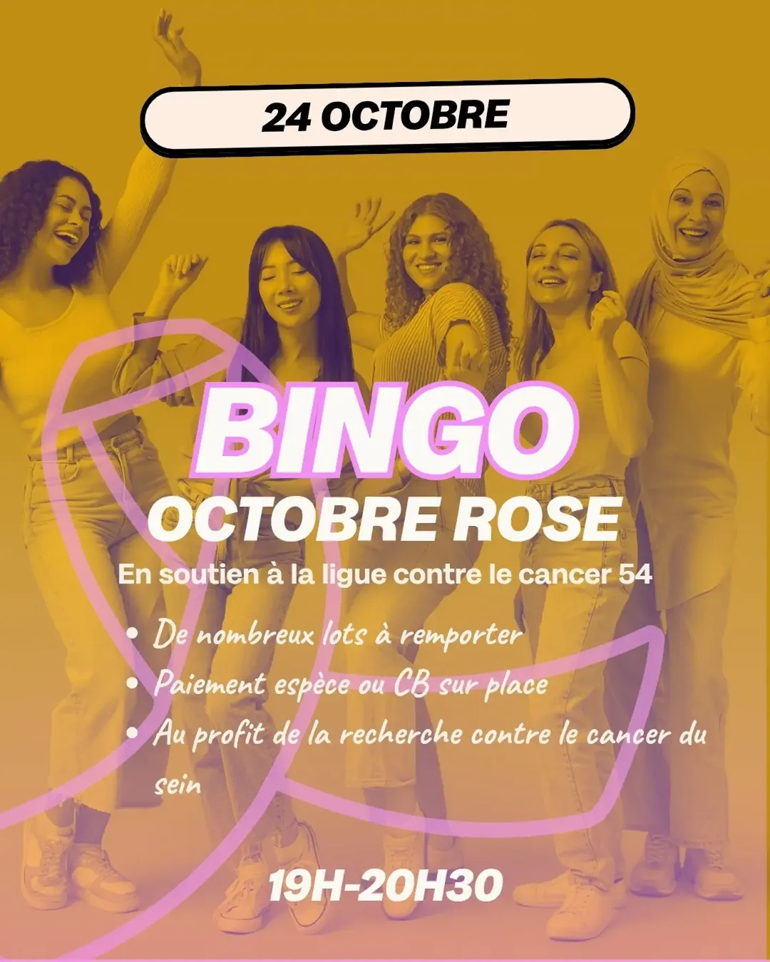 Bingo Caritatif Octobre Rose