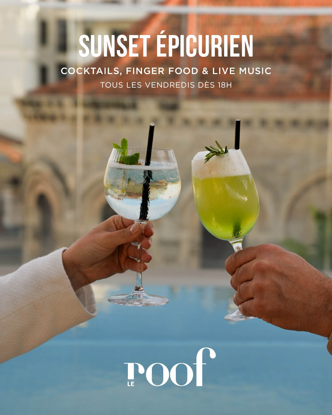 Au coucher du soleil, Le Roof dévoile son rendez-vous estival🍸