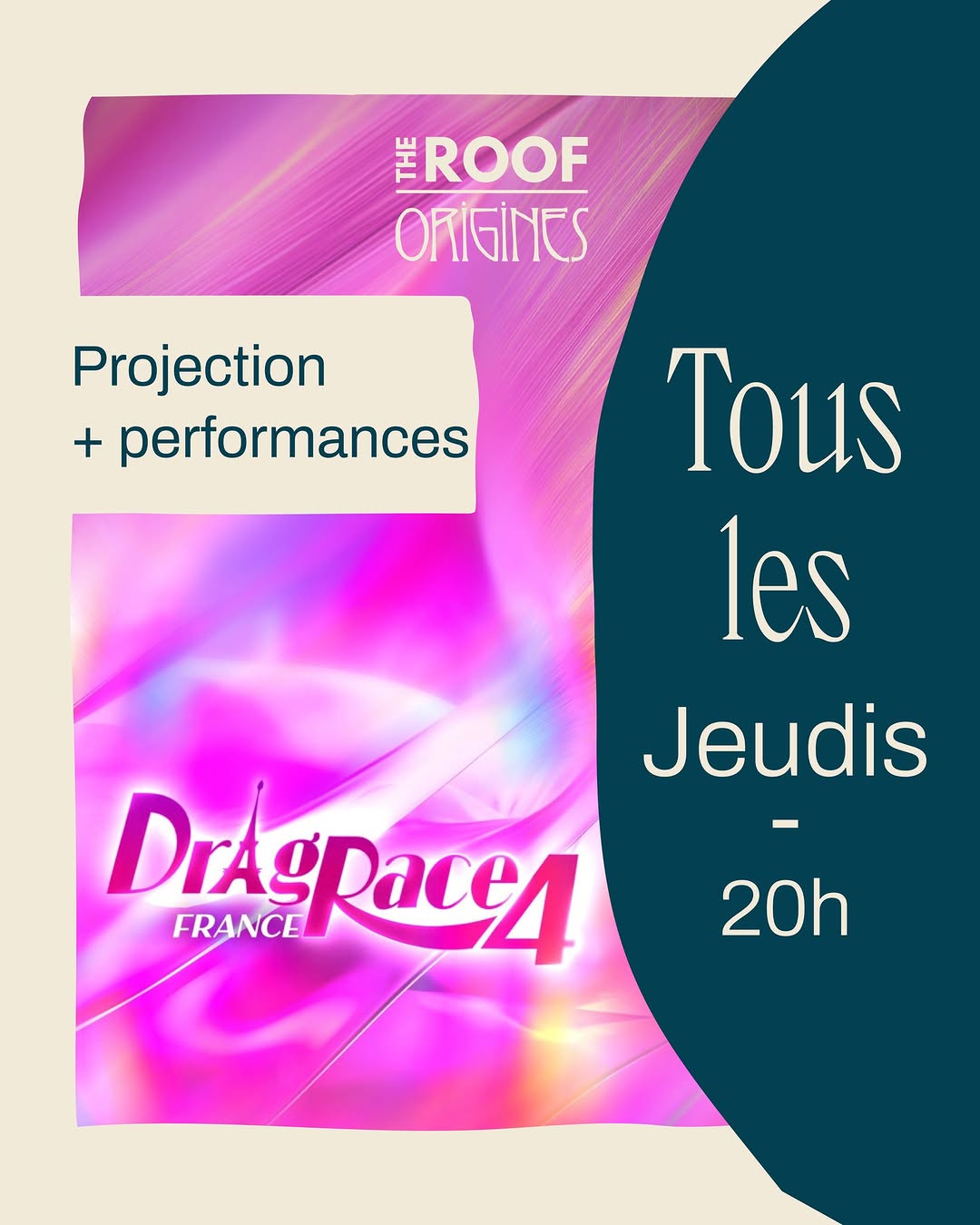 🎞 Cet été, on reprend les projections de Drag Race France à l'Hôtel Dieu ⭐