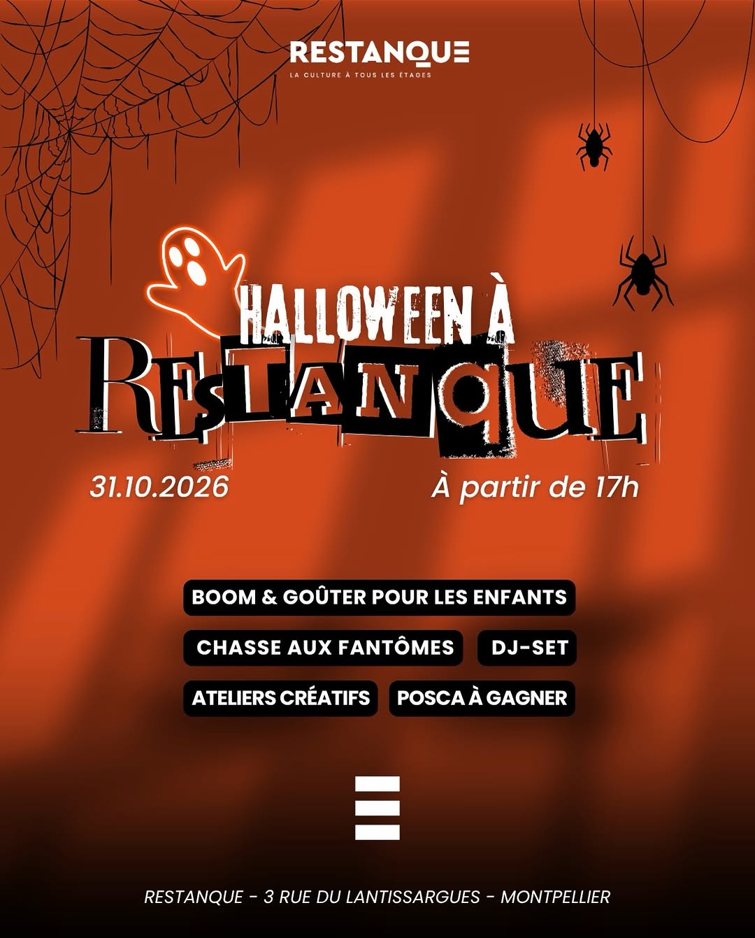 Bloquez votre fin d’après-midi : le à partir de 17h, Restanque se transforme pour Halloween ! Un év
