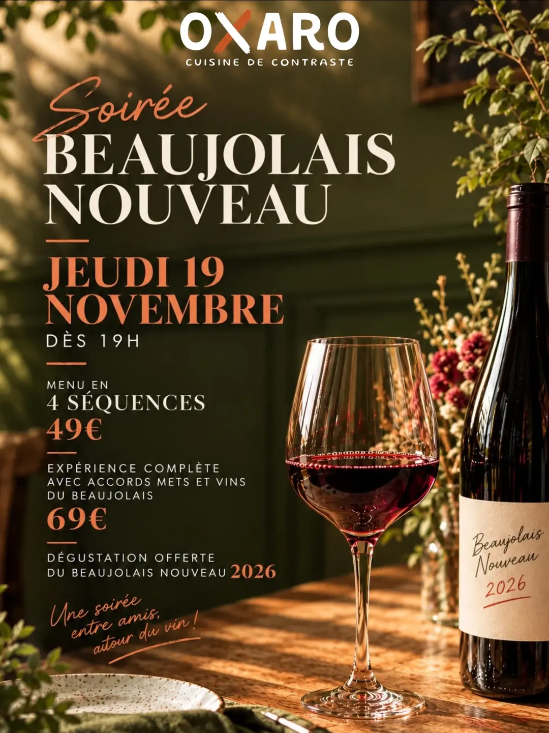 Soiree Beaujolais Nouveau