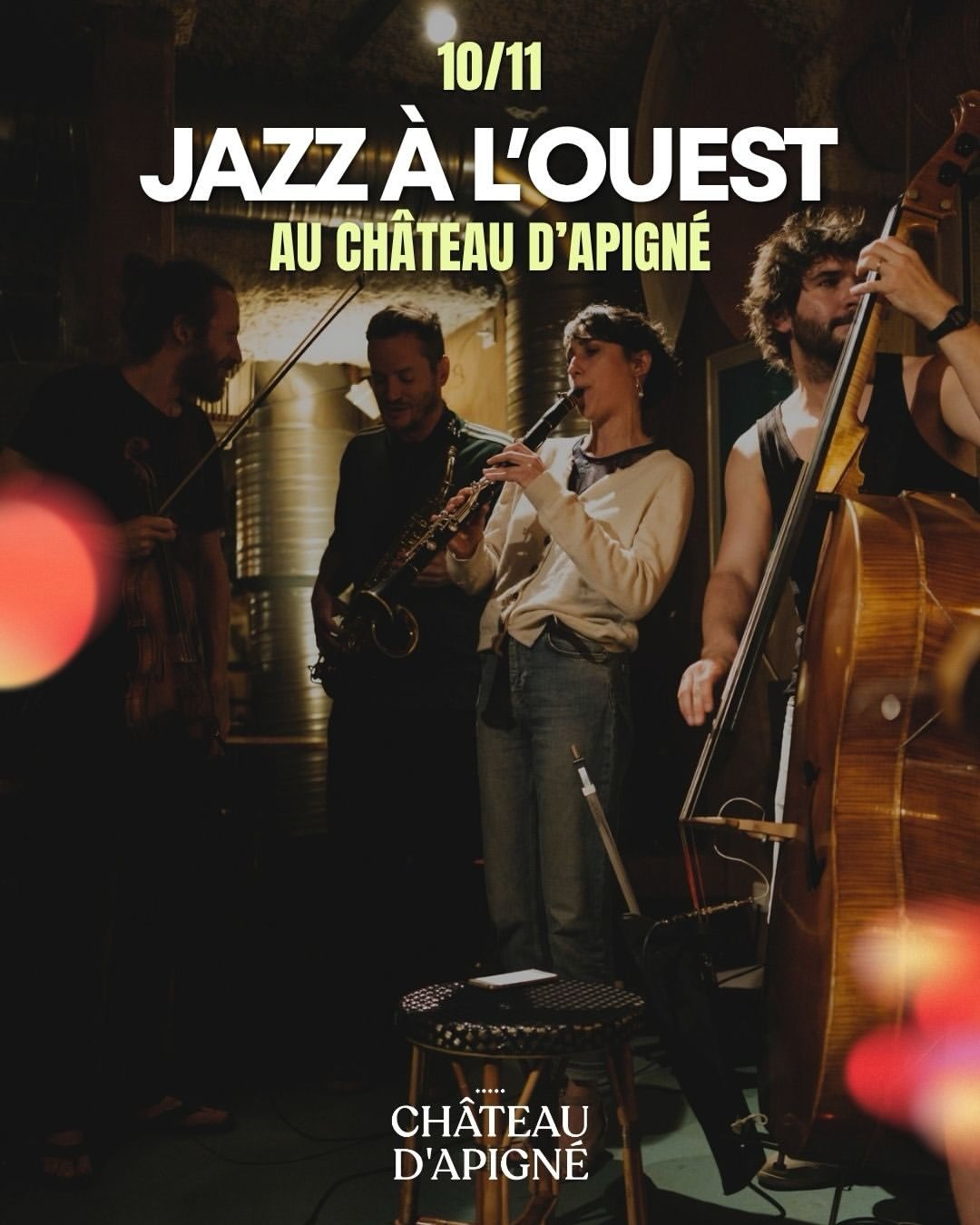 les @mardismanouches party débarquent au Château d’Apigné pour une soirée jazz live inédite, au