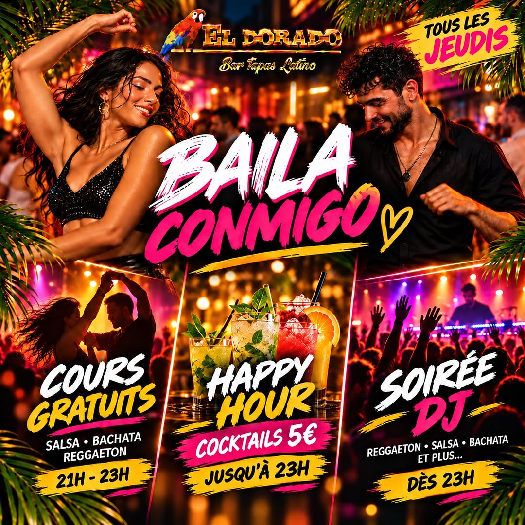Tous les jeudis, Baila Conmigo prend possession d’El Dorado