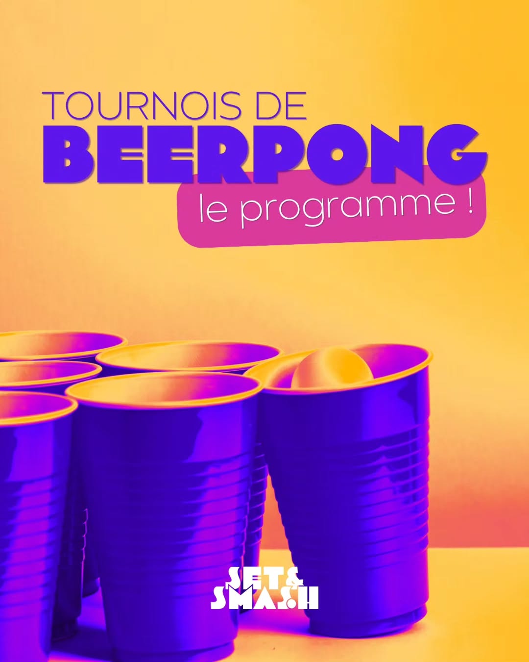 Le beerpong c'est toute l'année chez SET&SMASH ! 🏓