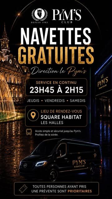 Navette gratuite vers le Pym's