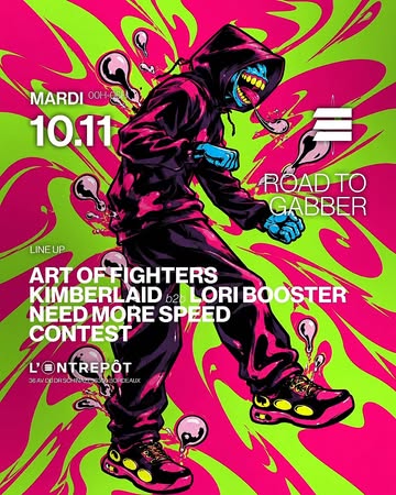 Evenement Techno avec artoffighters @ L'Entrepot