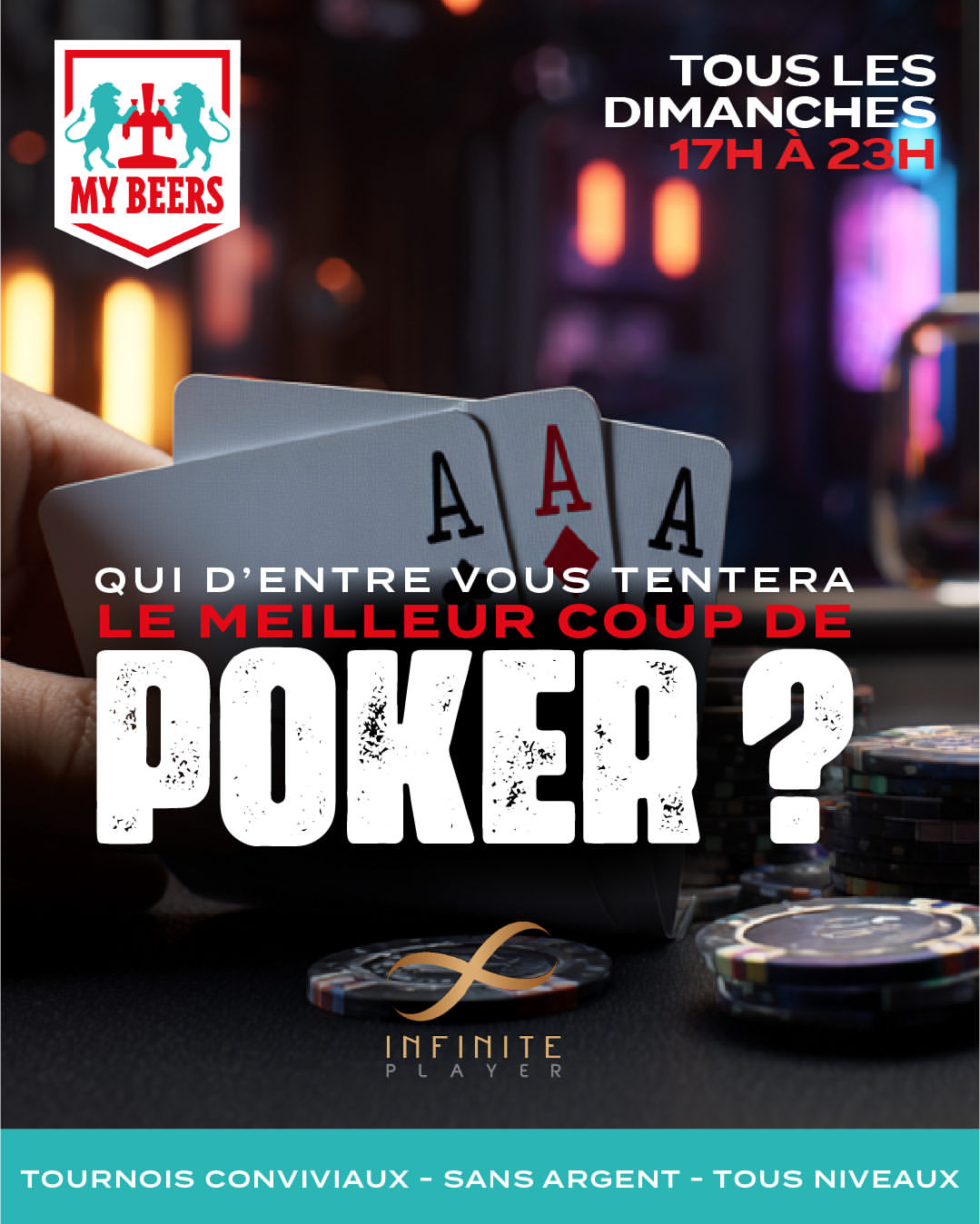 🎲 Dimanche 27 Septembre – Poker & Jeux de Société ♠