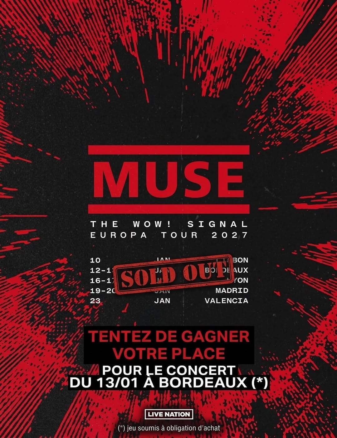 Muse à l Arkea Arena les 12 et 13 janvier prochain c est d ors et déjà complet