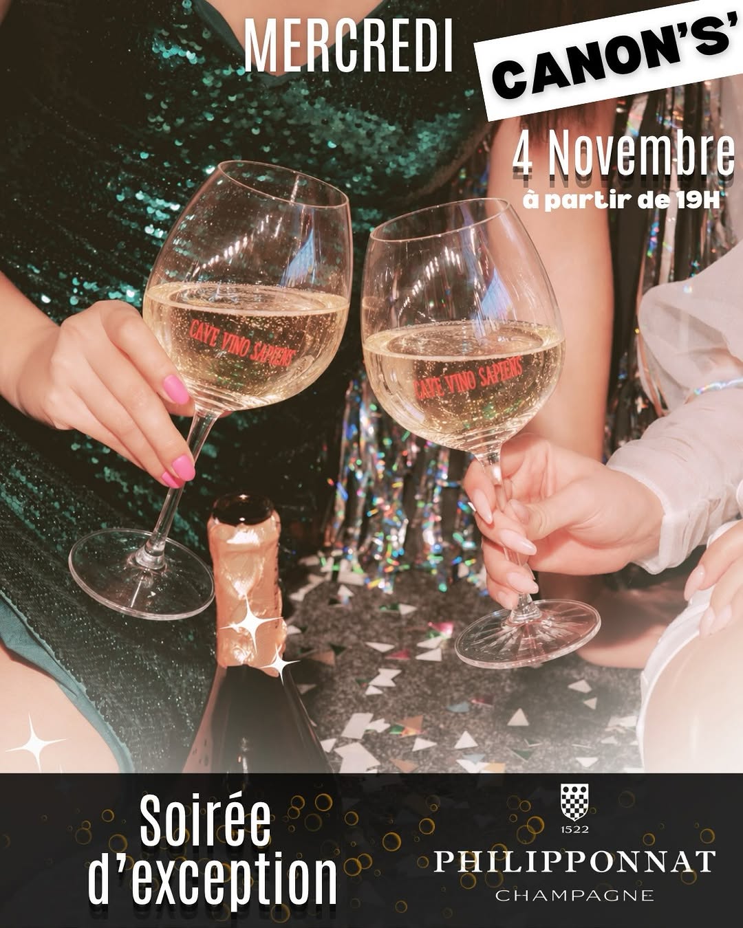 🥂 les Soirées Canon’s Sont de Retour !