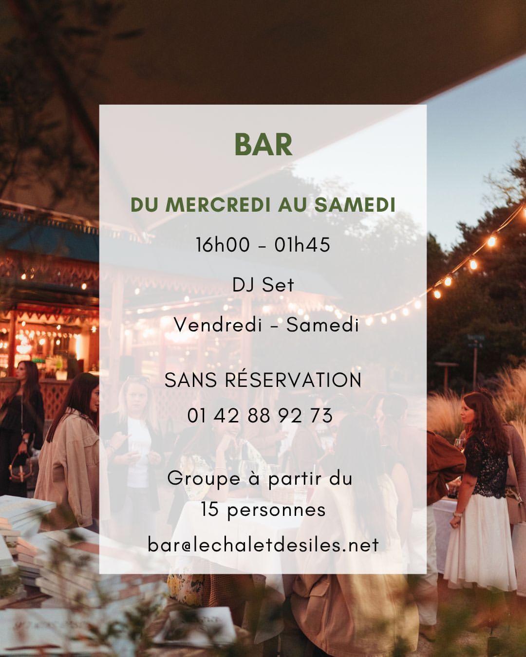 🍂 Le Bar du Chalet passe en mode automne !