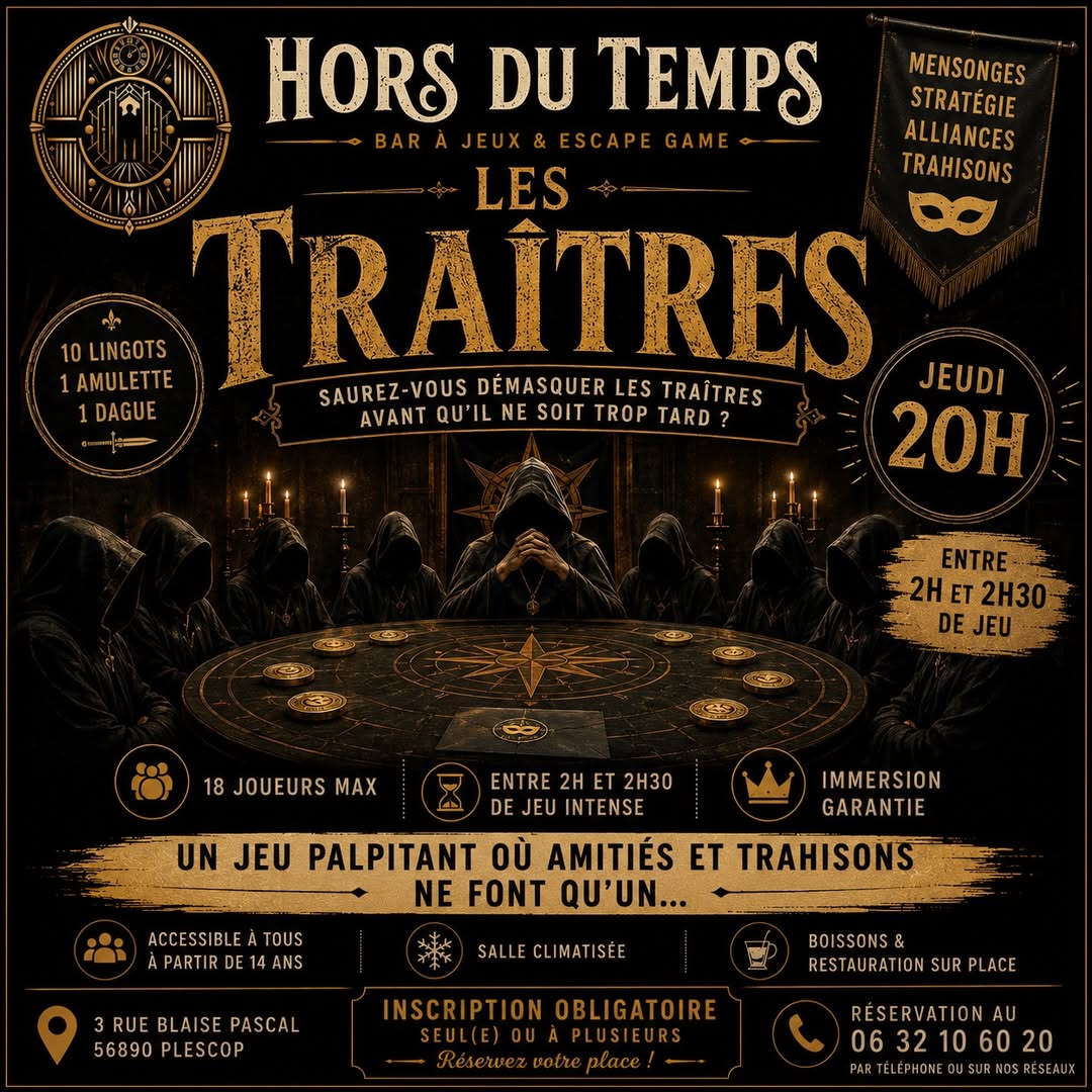 📅 Jeudi  à 20h