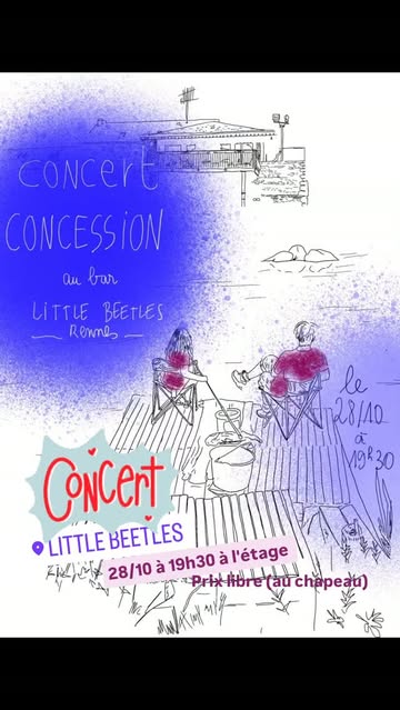 « Concession » (musique alternative) en concert à l'étage du Little Beetles le 28/10 à 19h30