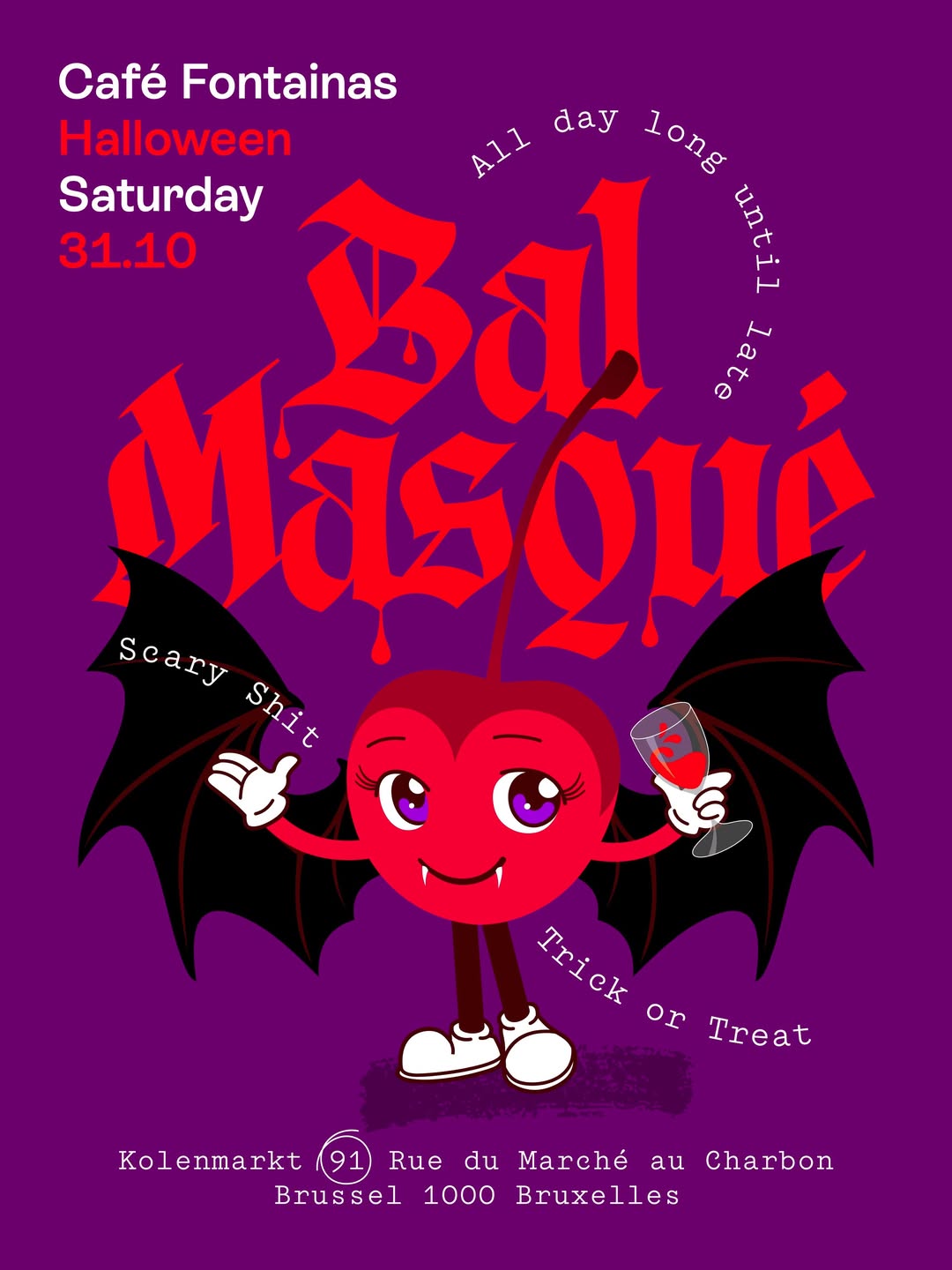 Bal masqué d’Halloween au Fontainas