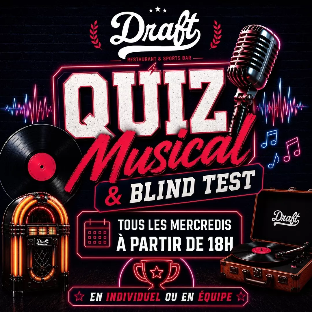 Le rendez-vous musical de la semaine est arrivé chez DRAFT !