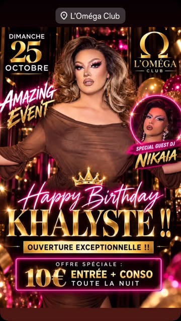 DIMANCHE , L’OMÉGA CLUB ouvre EXCEPTIONNELLEMENT ses portes pour une nuit qui s’annonce LÉGENDAIRE !