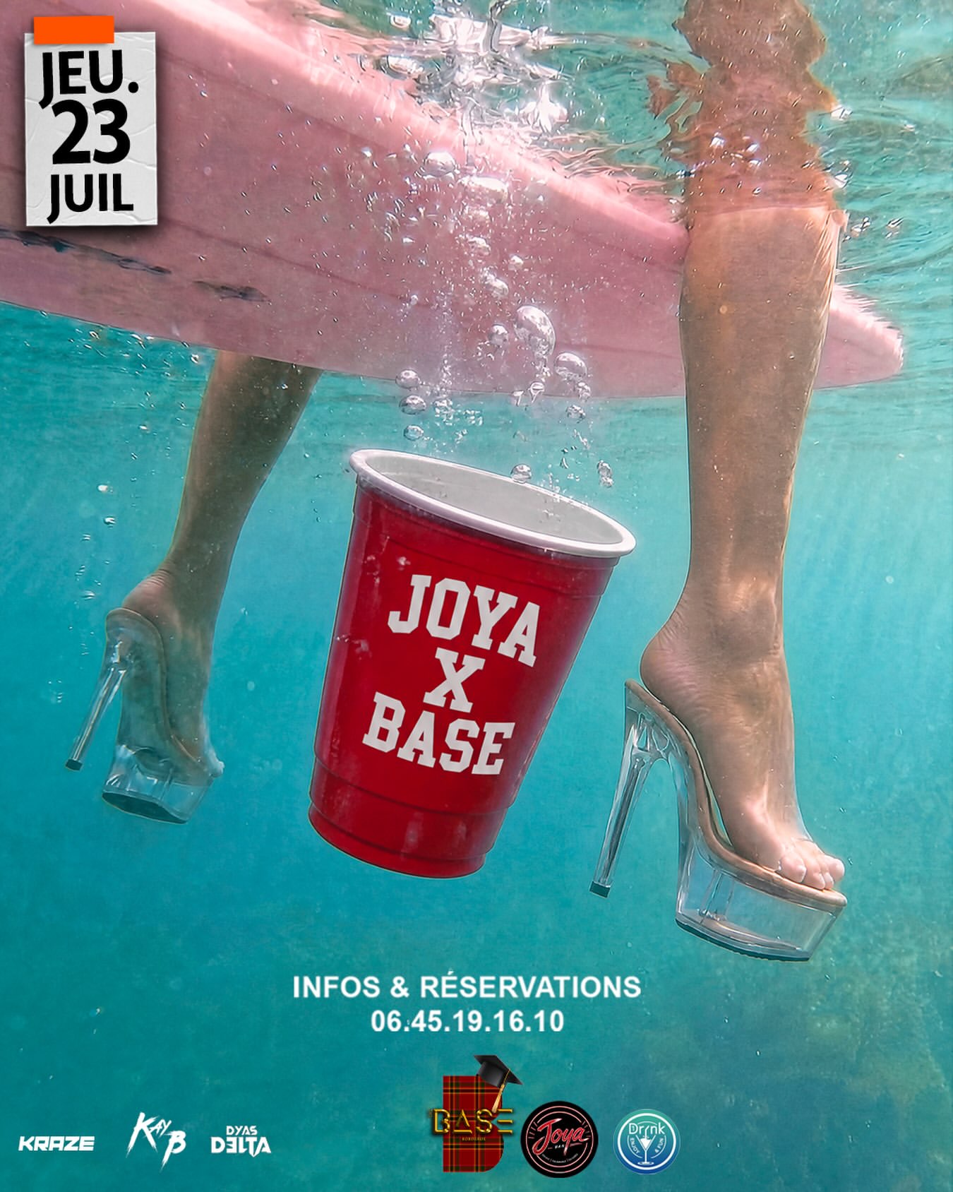 🌴 Jeudi 23 Juillet — Joya X Base 🌴