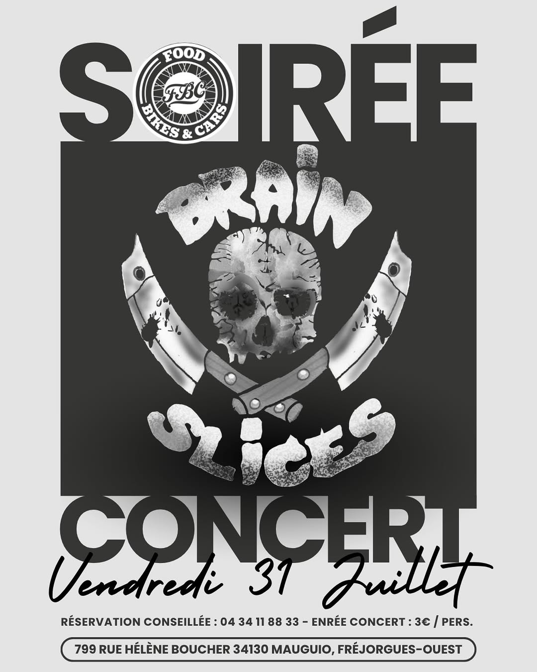 🧠💀 Brain Slices débarque chez Food Bikes & Cars ! 🤘