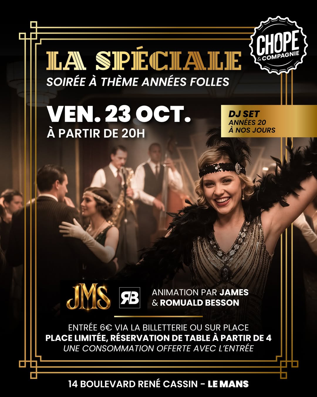 Le vendredi 23 octobre, une soirée pas comme les autres vous attend dans votre Chope !