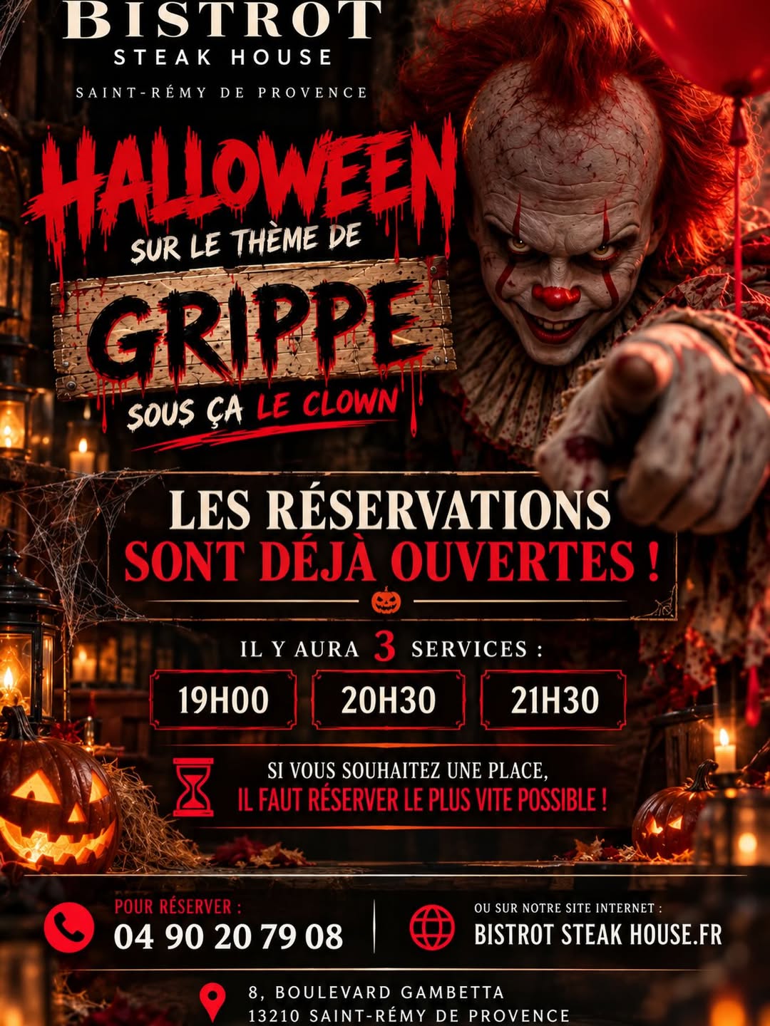 Soiree Halloween avec Clown
