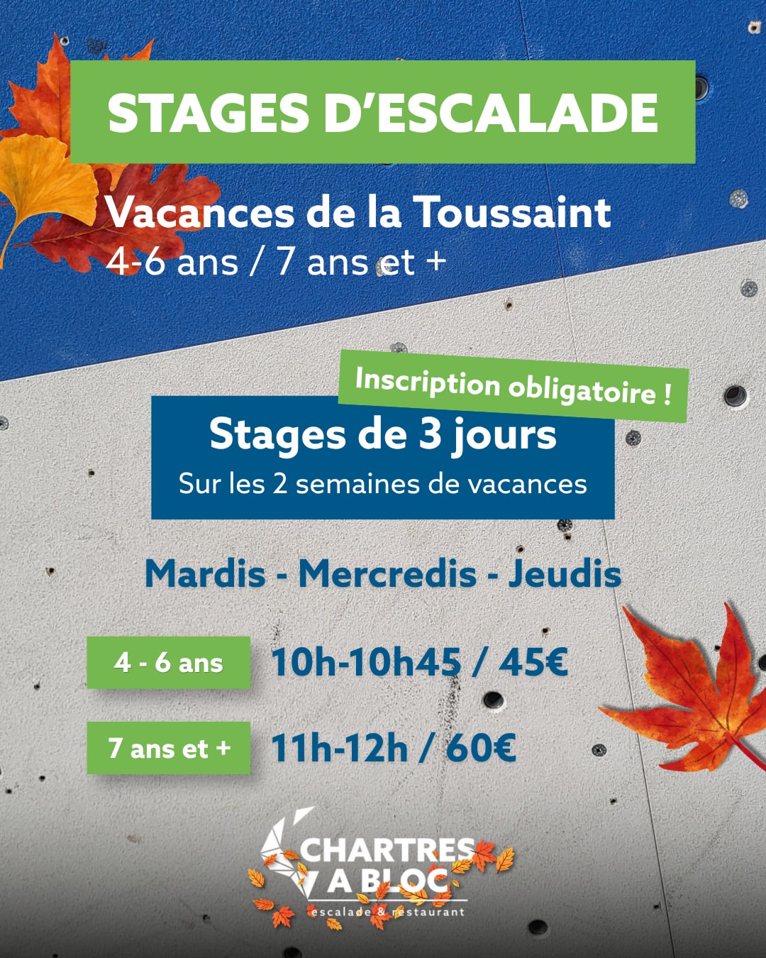 Semaine 2 : mardi 27, mercredi 28 et jeudi
