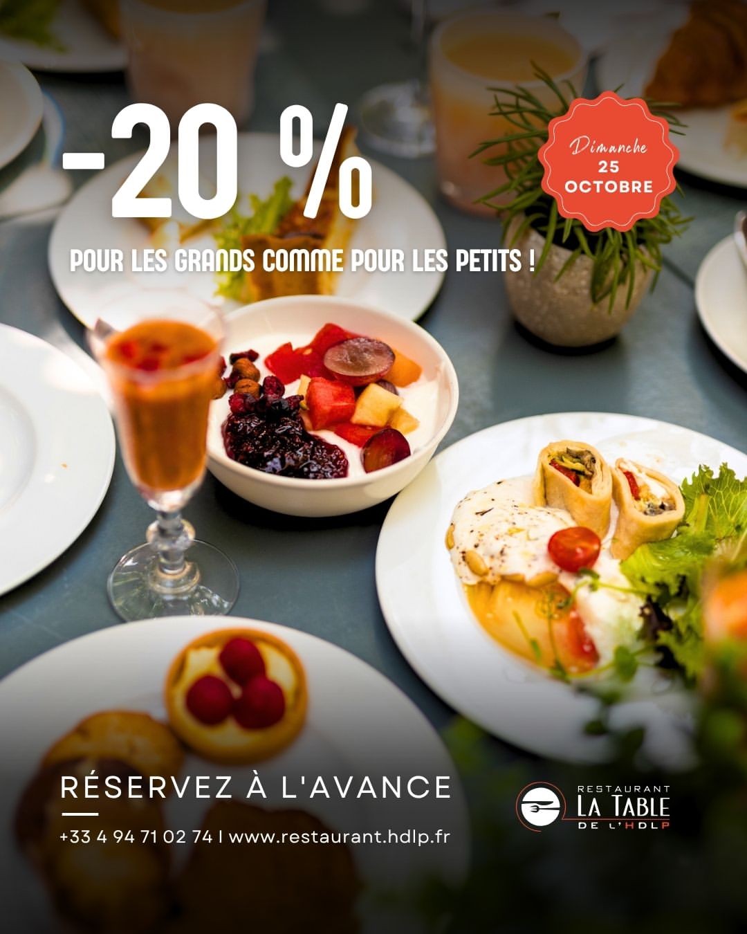Ce dimanche , on vous donne rendez-vous à La Table de l'HDLP pour notre dernier brunch avant la paus