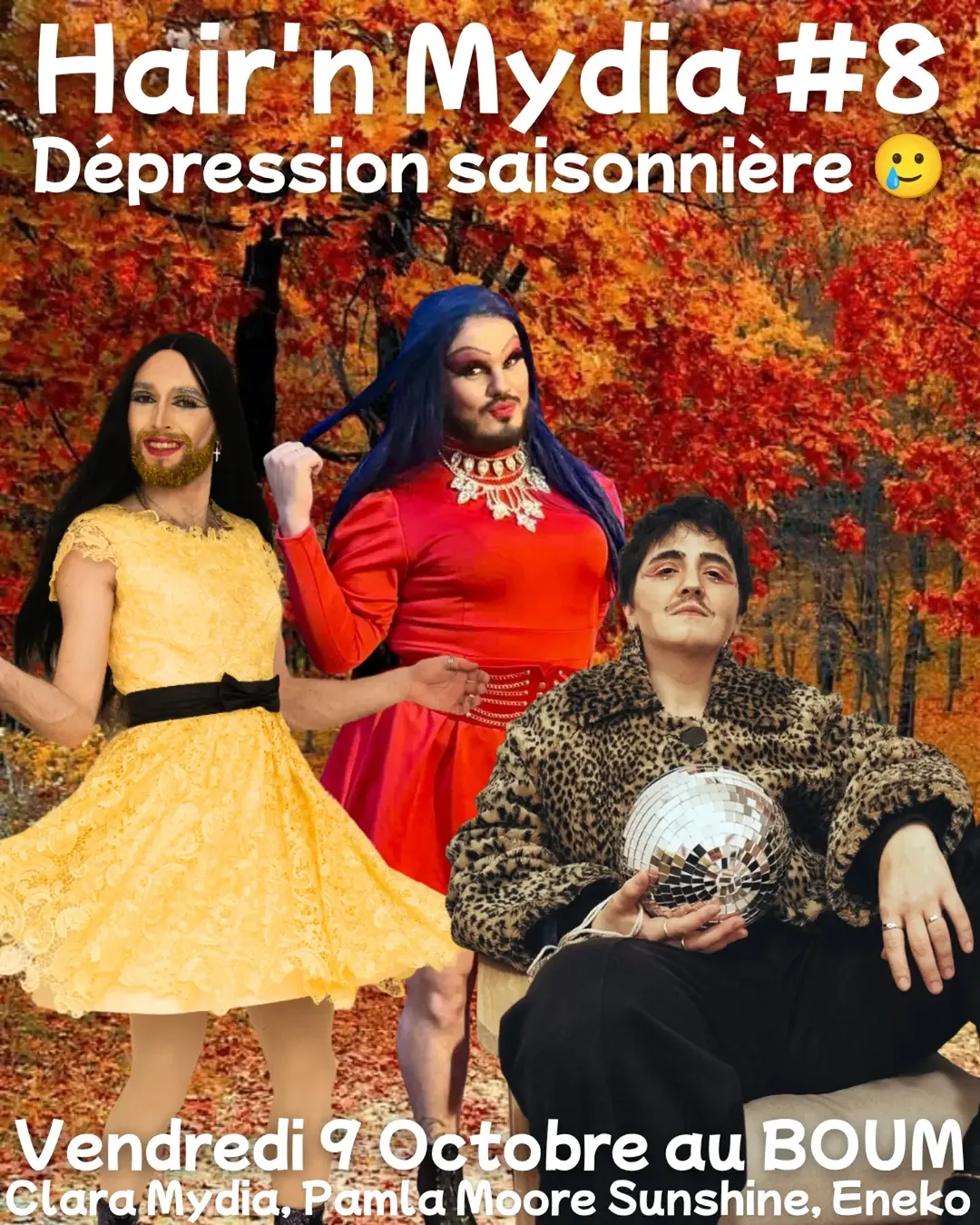 ça sera le retour de votre rendez-vous saisonnier, la Hair'n Mydia, les soirées les plus poilues/che