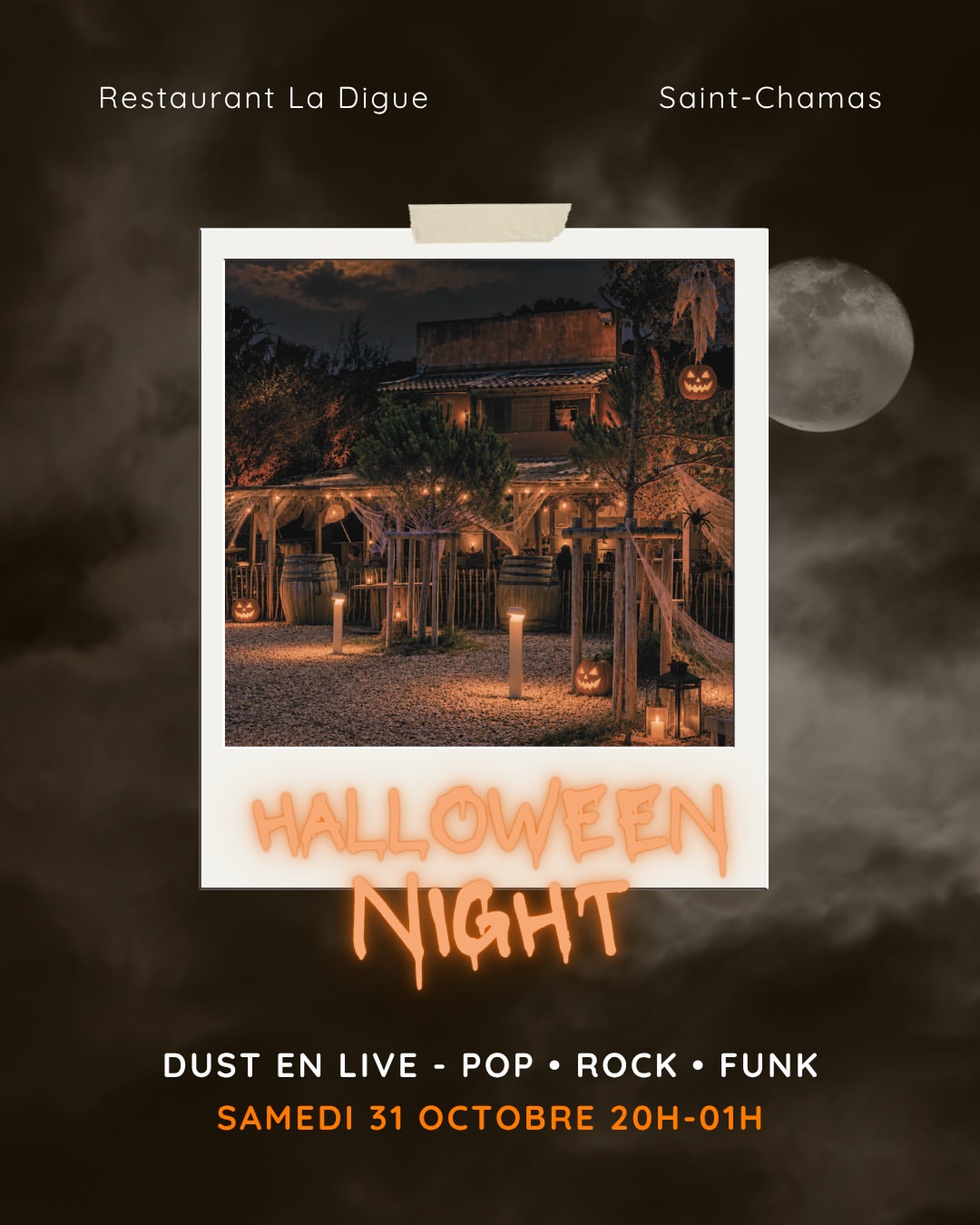 🎃 Halloween À la Digue : les Revenants du Pop, Rock & Funk !