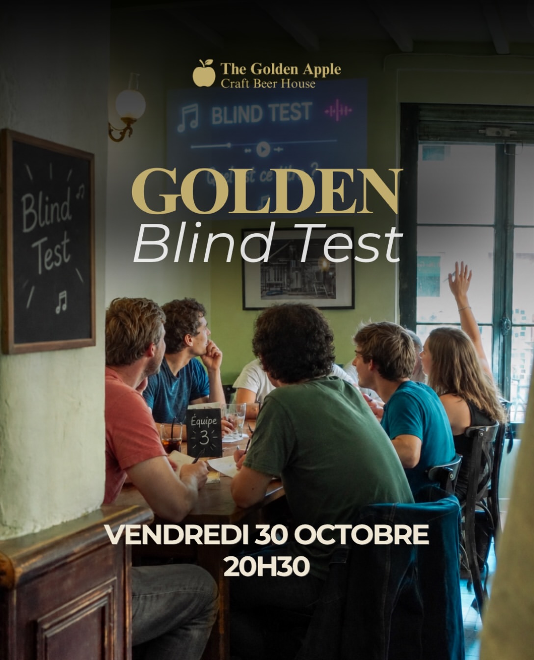 LE GOLDEN BLIND TEST débarque au Golden Apple ! 🍎