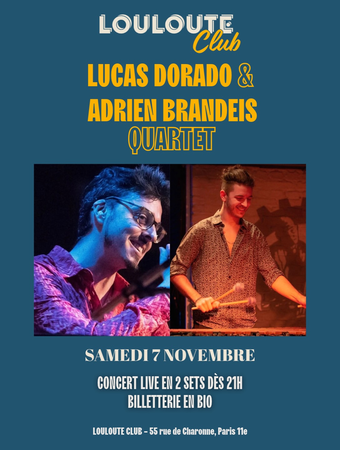 Samedi 7 novembre dès 21H au Louloute