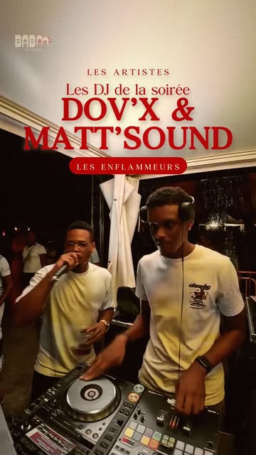 🎪 Le 30 octobre, Dov’X & Matt’Sound enflamment le BABA