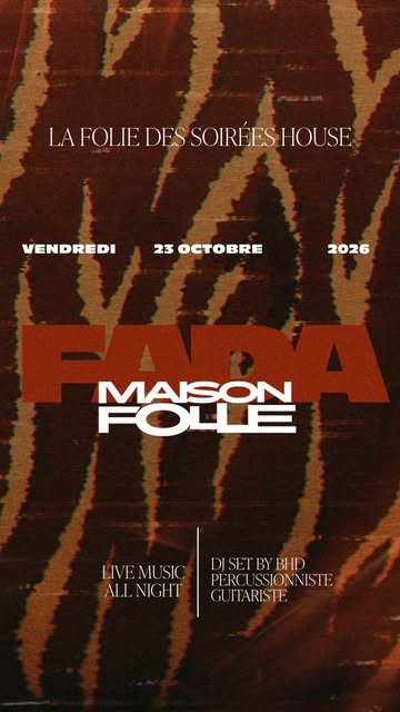 Fada invite @maisonfolle.ofc 🪭Vendredi 23 octobre