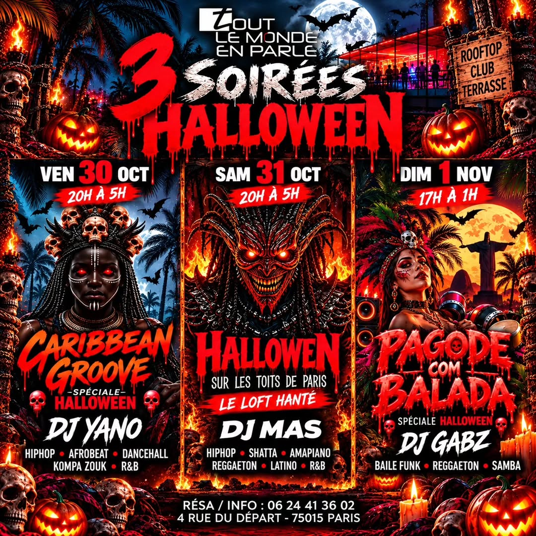 🎃 3 Soirées Halloween au Tout le Monde en Parle 🎃