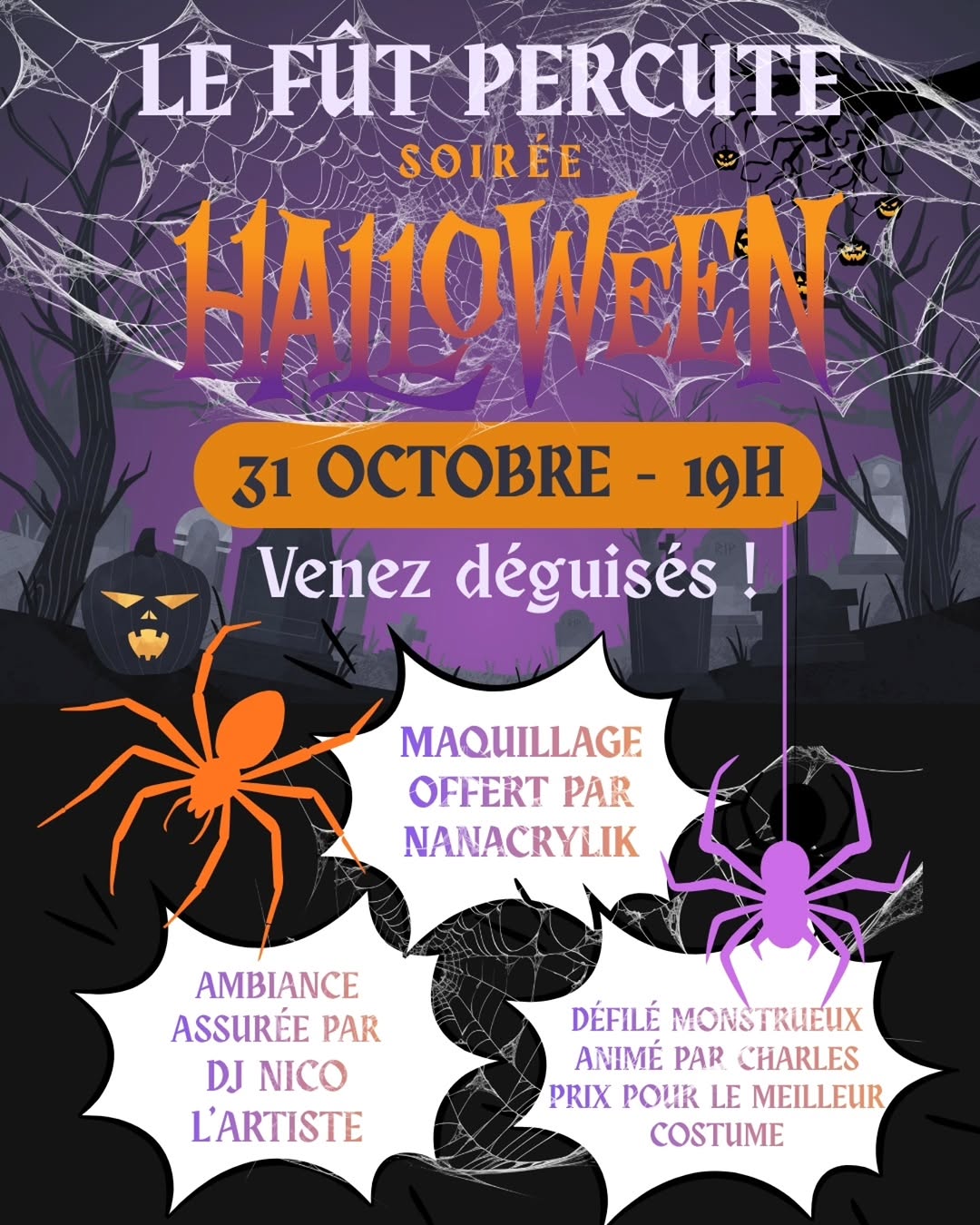Soiree Halloween avec DJ