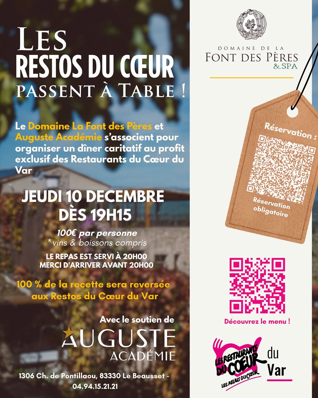 Les Restos du Cœur Passent À Table !